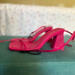 Zara pink strappy sandals make me an offer